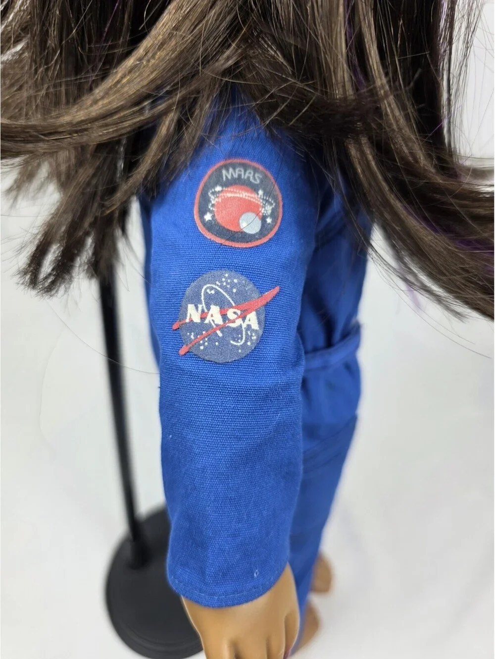 American Girl Luciana Vega Doll Girl of the Year 2018 Blue Flight Suit GUC